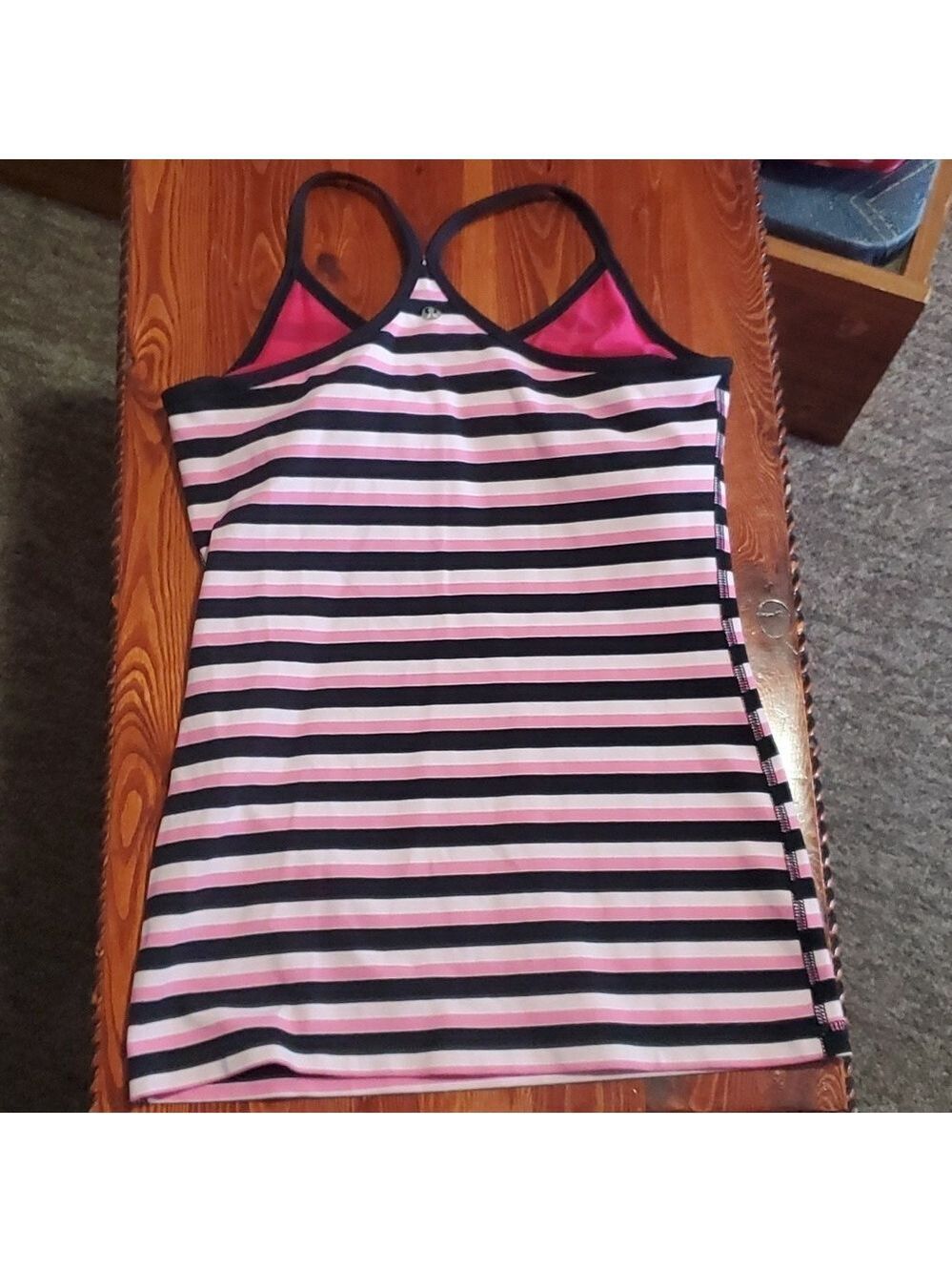 Lululemon striped racer back tank top size medium - Picture 4 of 4